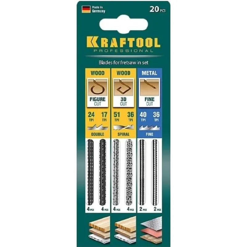 Полотно для лобзика (15348-H20) KRAFTOOL 130 мм 2140873 15348-H20_z02