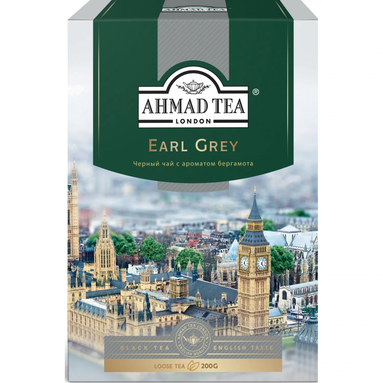 Чай Ahmad Tea Earl Grey черный с бергамотом листовой, 200г 1290-012 Ahmad Tea 1759523