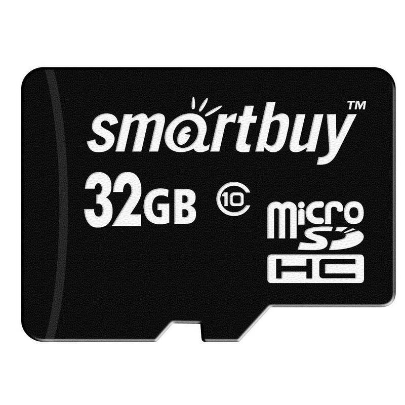 Карта памяти SmartBuy microSDHC 32 Gb Class 10 (SB32GBSDCL10-01) 474028
