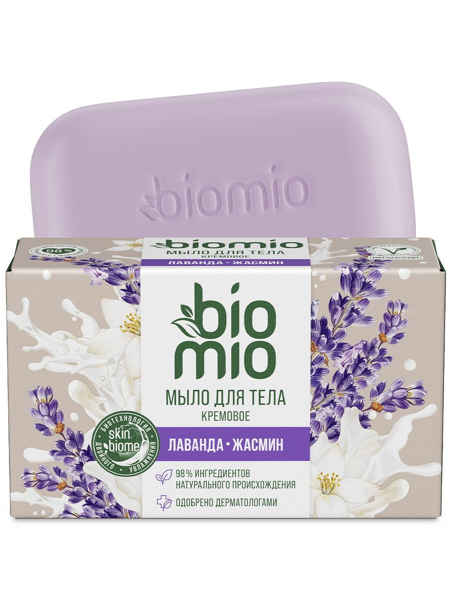 BioMio Крем-мыло для тела с маслом лаванды 140 г 7640245621245