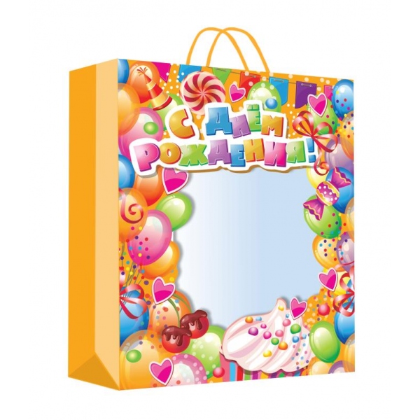 Пакет подарочный с окном pvc, размер Xl, Чудо праздник PWXL-113309-HB