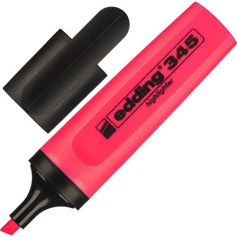 Текстовыделитель Edding E-345/9 розовый (толщина линии 1-5 мм) 35730