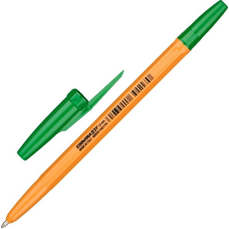 Ручка шариковая Corvina 51 Vintage зеленая (толщина линии 0.7 мм) 921115