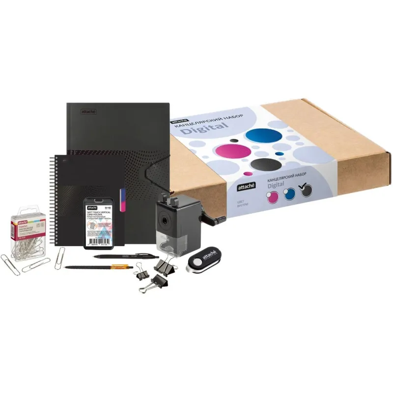 Набор канцелярский подарочный Attache Selection Digital черный 1852454