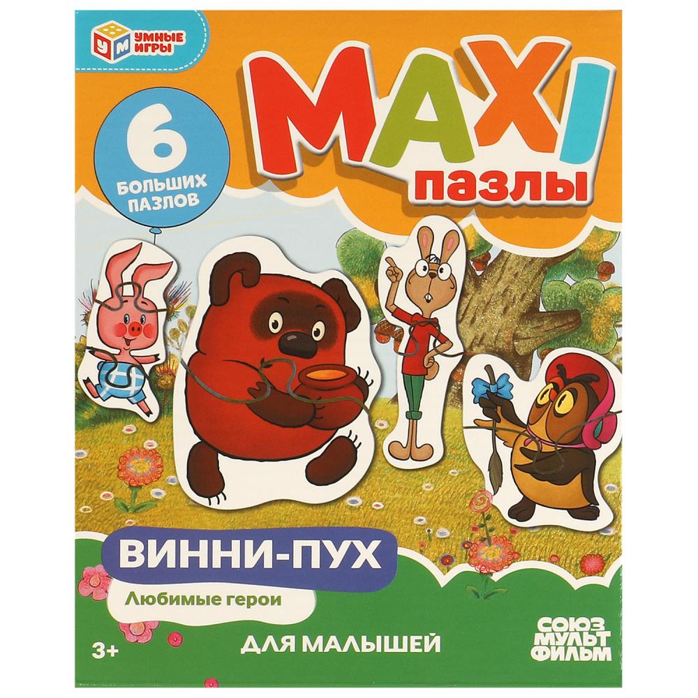 Макси-пазлы "Винни Пух", 6 пазлов УМка 4660254410886