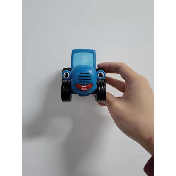 Игрушка пластизоль для ванны Синий Трактор с улыбкой, синий, 10 см. 1 шт. Играем Вместе LX-ST200429 (50) (50) (50) (50
