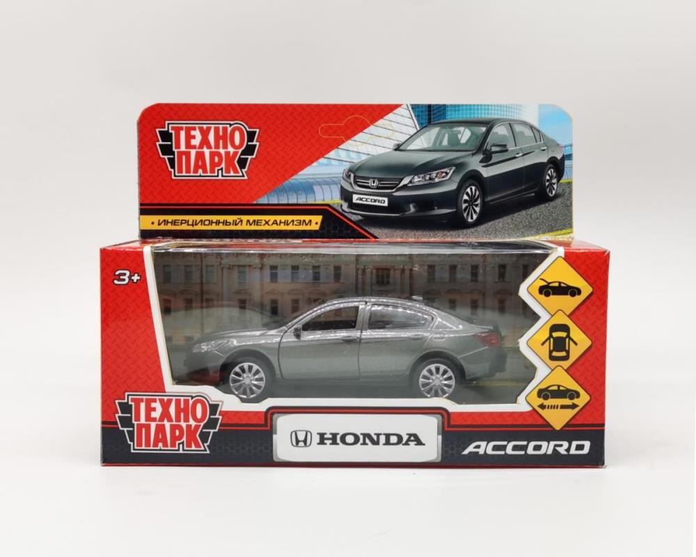 Машина металлическая Хонда Аккорд, 12 см. серый, Технопарк ACCORD-GY (72)