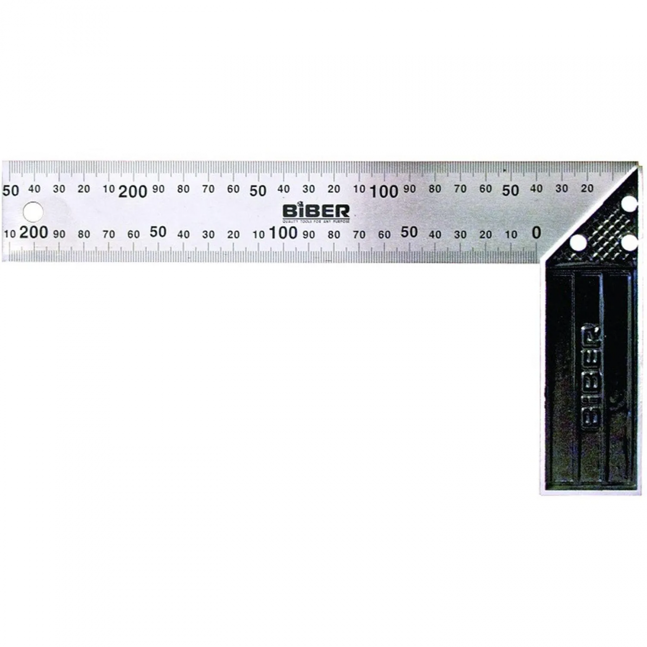 Угольник столярный БИБЕР 40635 ПРОФИ 350мм нерж. сталь, гравир. 2384711 тов-093467