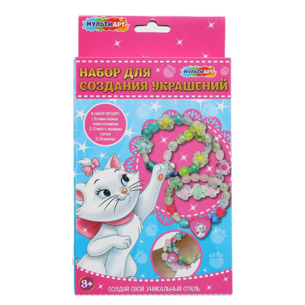 Набор для создания браслетов с шармами "Кошечка" MultiArt BRAC-123439