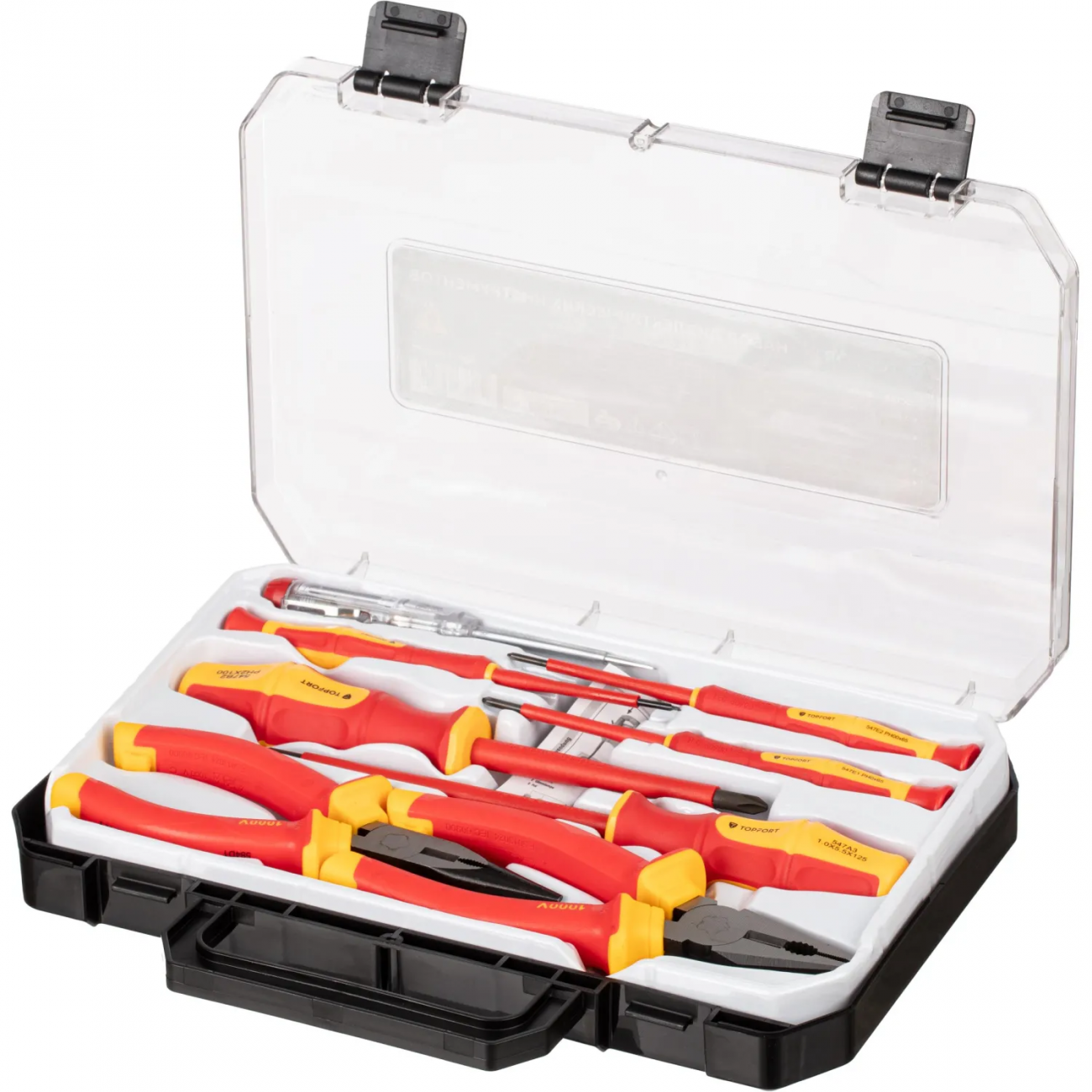 Набор диэлектрических инструментов Topfort 8 предметов (VDE 547608) 2100573