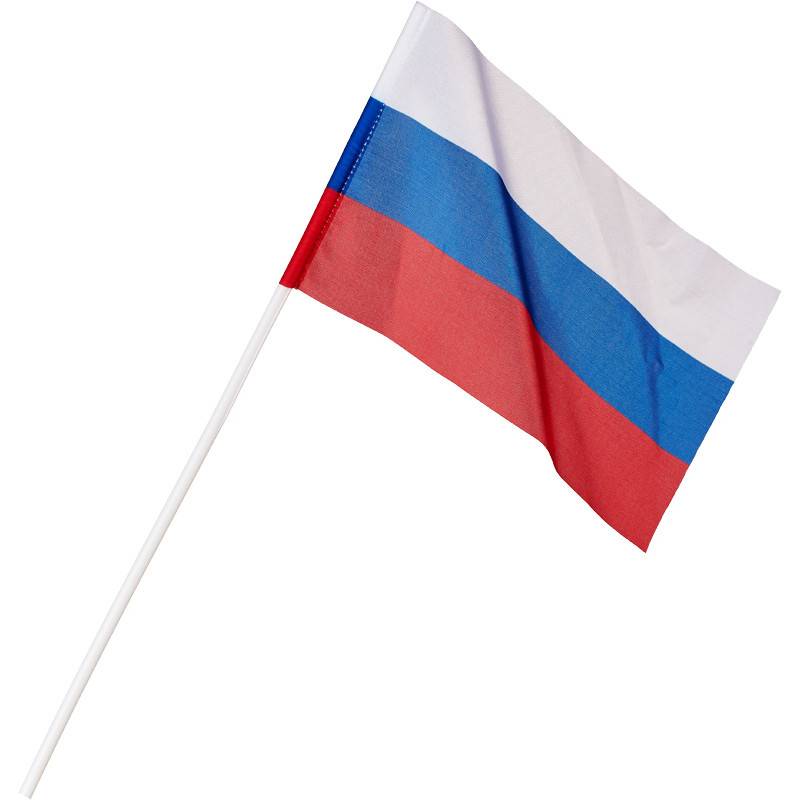 Флаг РФ 12*18см, с флагштоком 40см АГТ Геоцентр 455851
