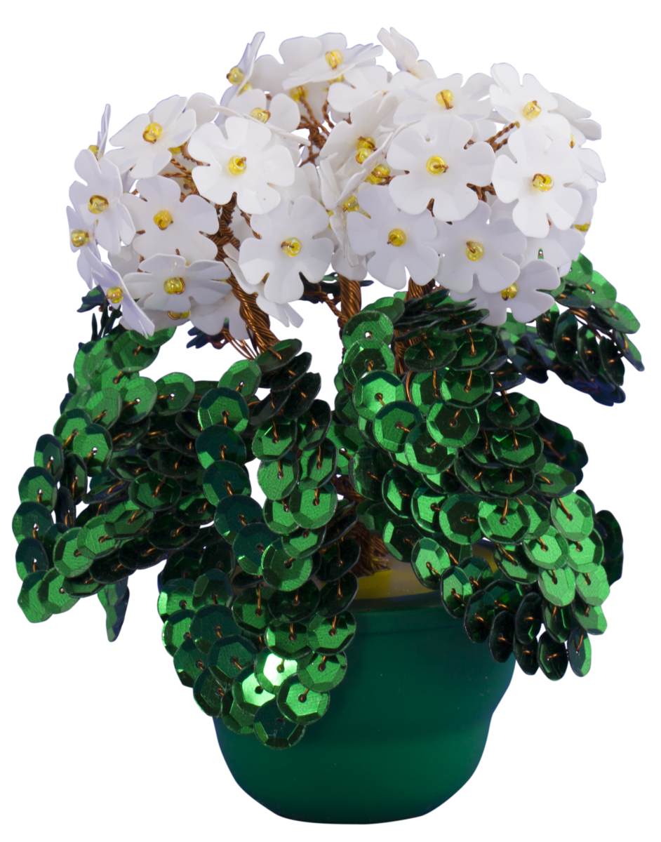 Цветы из пайеток "Гортензия" набор для творчества ЛОРИ Цв-012