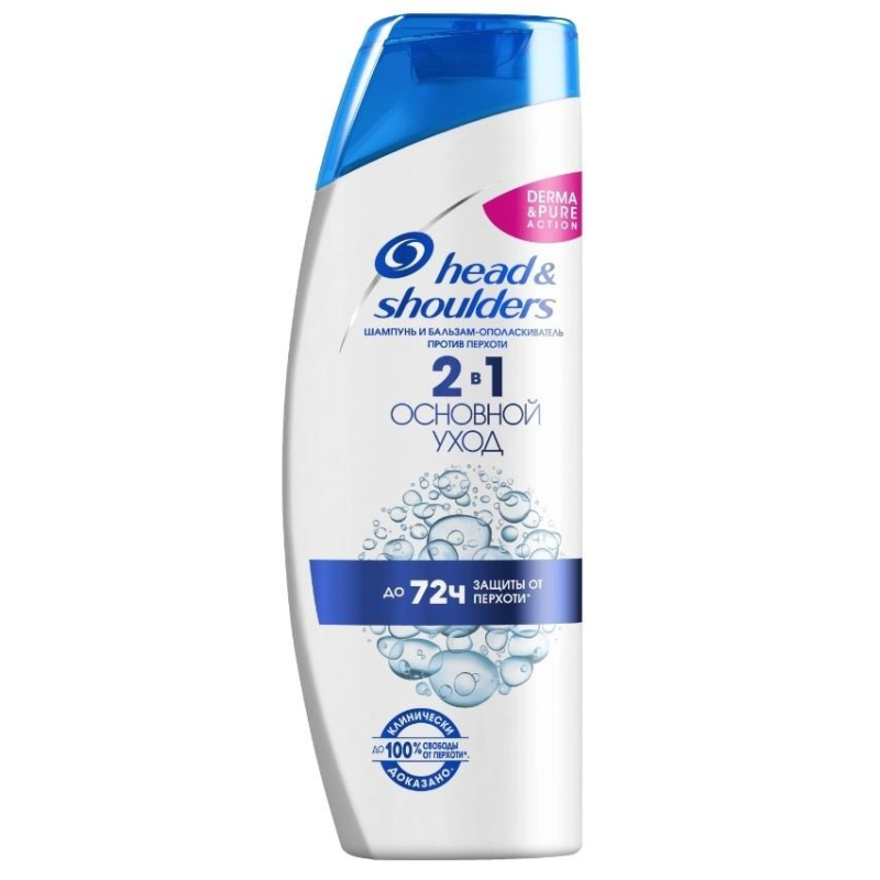 Шампунь и бальзам HEAD SHOULDERS против перхоти 2в1 Основной уход 200мл 1668434 0001017723
