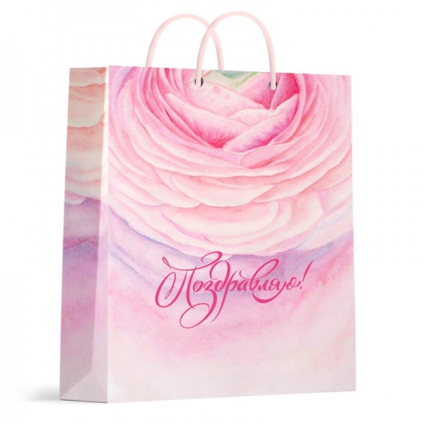 Пакет подарочный глянцевый, размер Хll, градиент Чудо праздник PXL-124696-GR