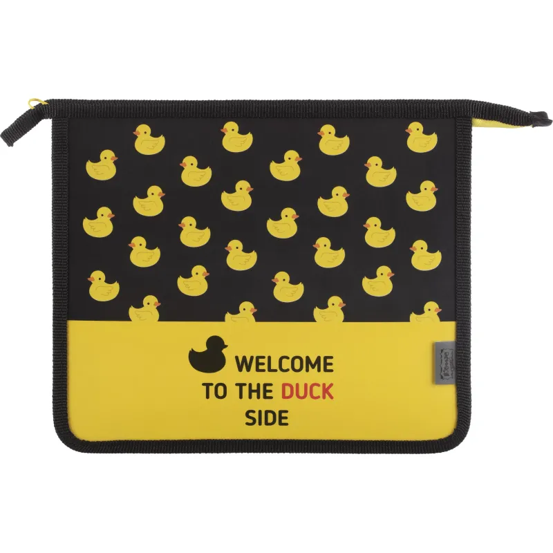 Папка для тетрадей Комус Класс Утки, А5, молния, пластик ПТ-735 1910136