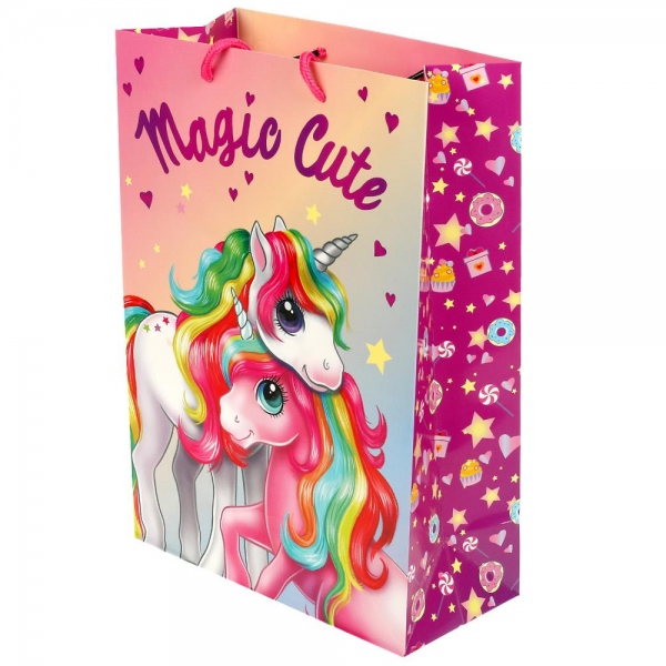 Пакет подарочный глянцевый, 33х45х15 см. размер Xl, Чудо праздник PXL-87531-TMU-CN (60)