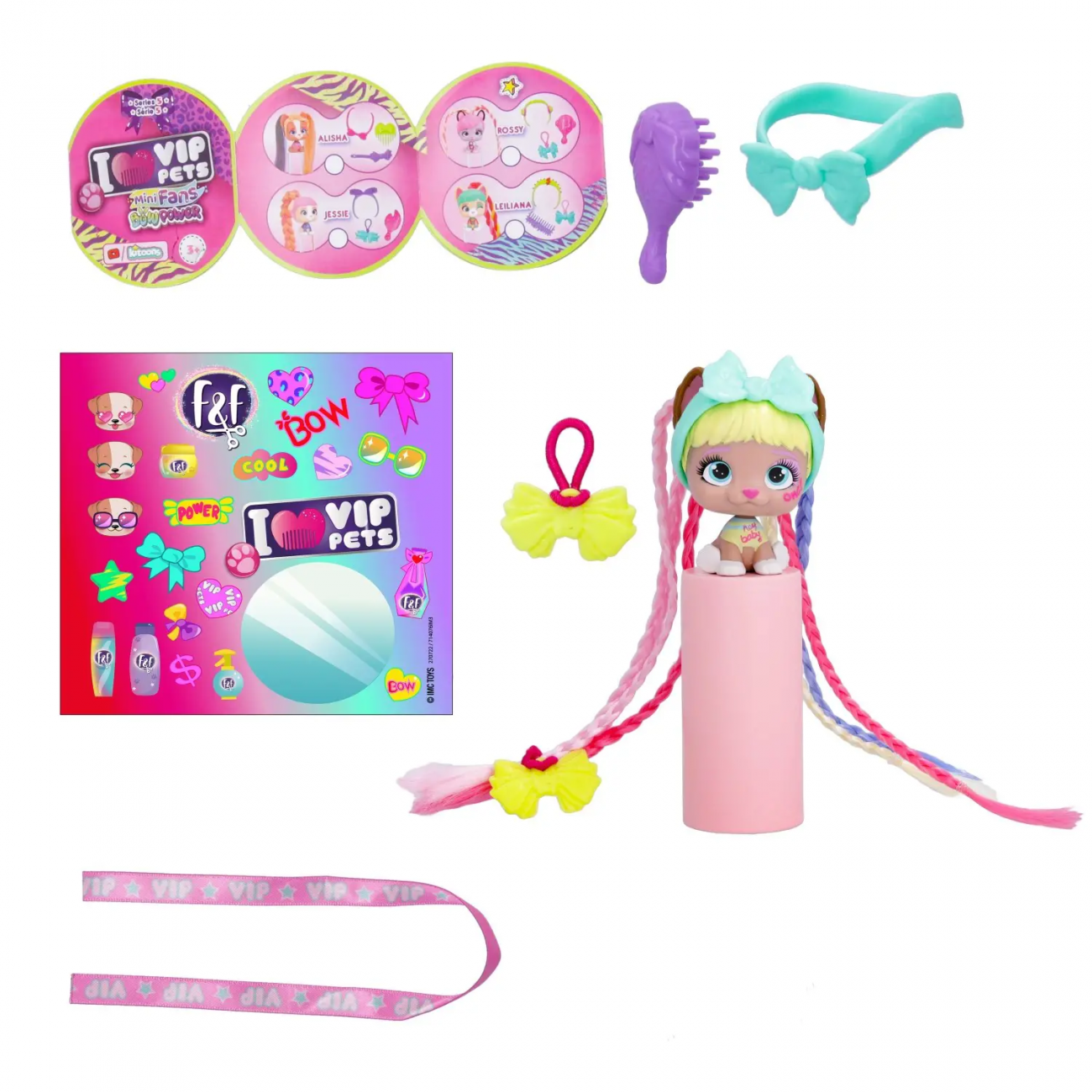 Фигурка VIP PETS BOW POWER Модные щенки коллекция Мини Фаны COCO 714885