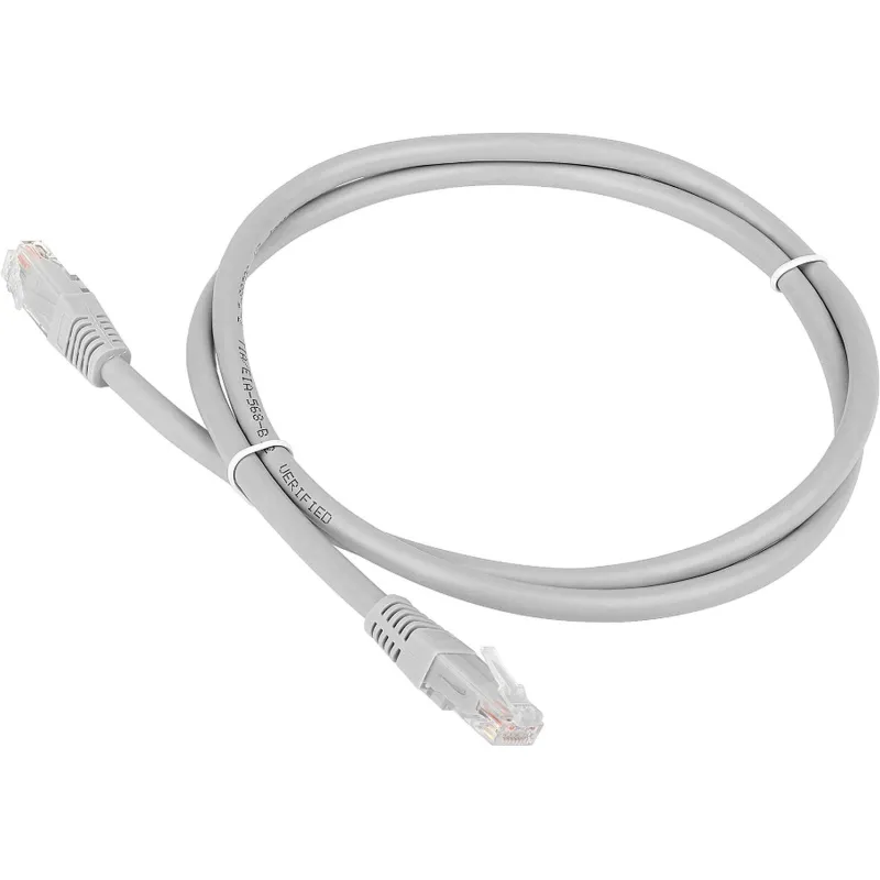 Патч-корд TWT TWT-45-45-2.0/6-GY UTP кат.6, 2.0 м, серый 2125732