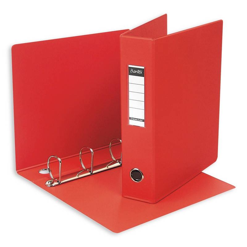 Папка на 4-х кольцах Attache Selection 60 мм красная до 350 листов 48660