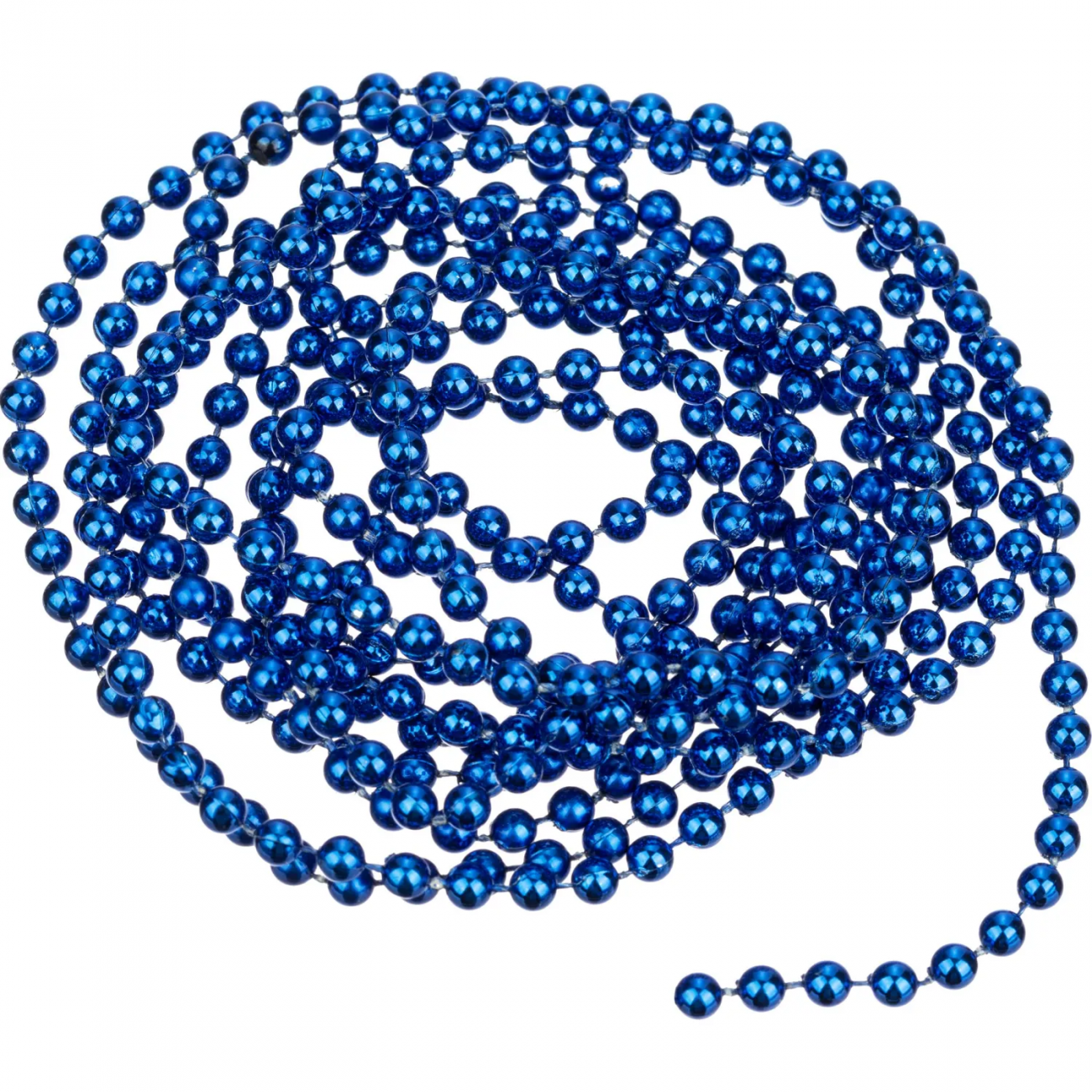 Бусы новогодние из полистирола Синяя / 270х0,5см арт.94069 Magic Time 2118893