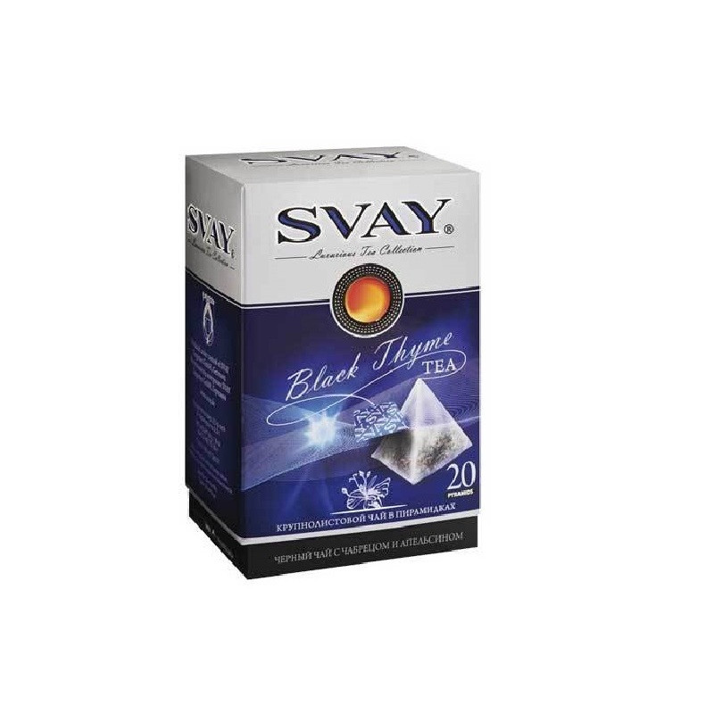 Чай Svay Black Thyme черн.c чабрецом, 20пак. 945270