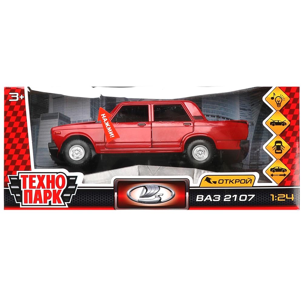 Машина металлическая свет-звук "Лада Ваз 2107", свет-звук,17,5 см. Технопарк FY2407