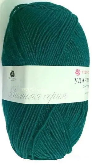Пряжа ПЕХОРКА Удачная 250м/100г цвет 14-Морская волна 2125080140