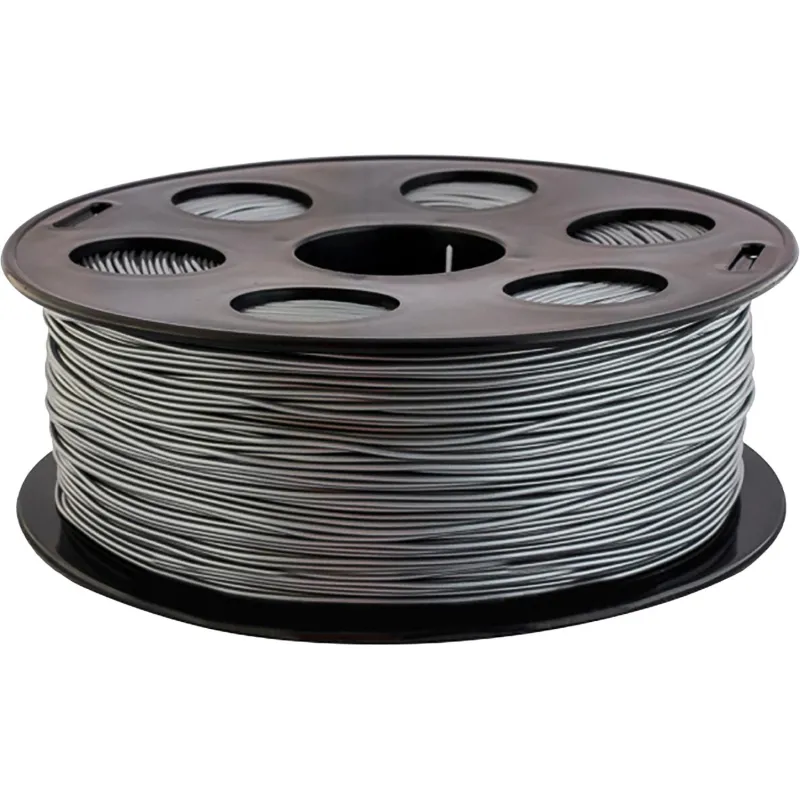 Катушка PLA пластик BestFilament, 1.75 мм, серебристый металлик 1 кг 1030186 без партномера