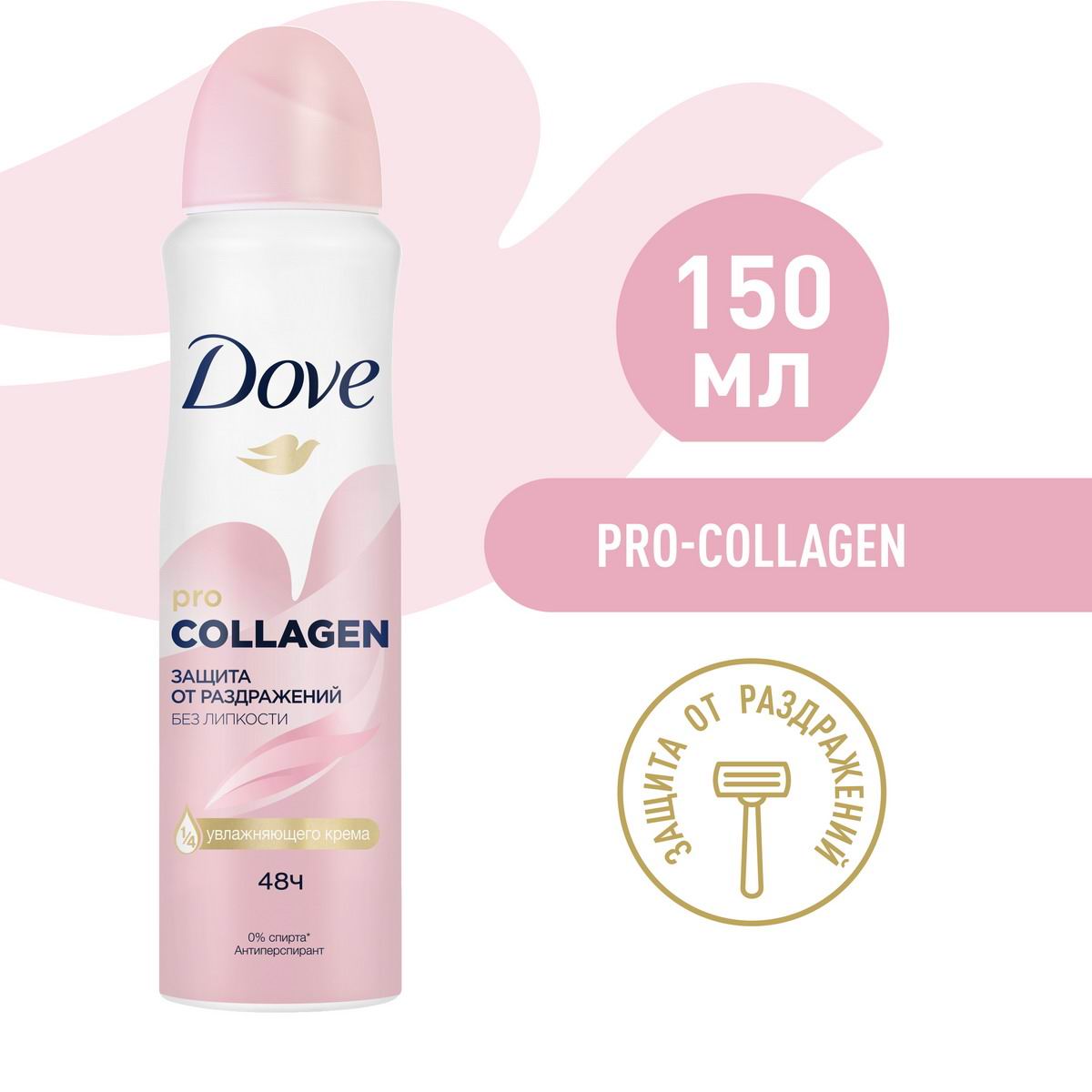 Антиперспирант Аэрозоль Dove Pro-Collagen 150мл 8720182995971