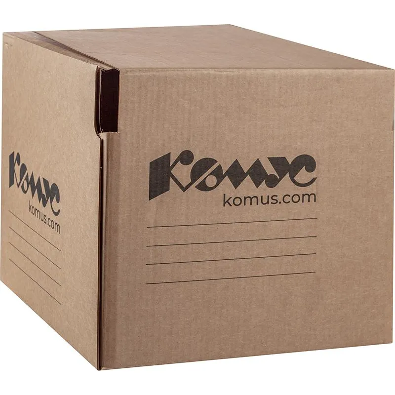 Короб архивный гофрокартон Комус на липучке 327x297x309 мм бурый до 3000 л 1547372