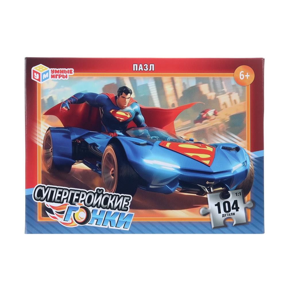 Пазлы для детей 104 детали "Супергеройские гонки" УМка 4630395034128