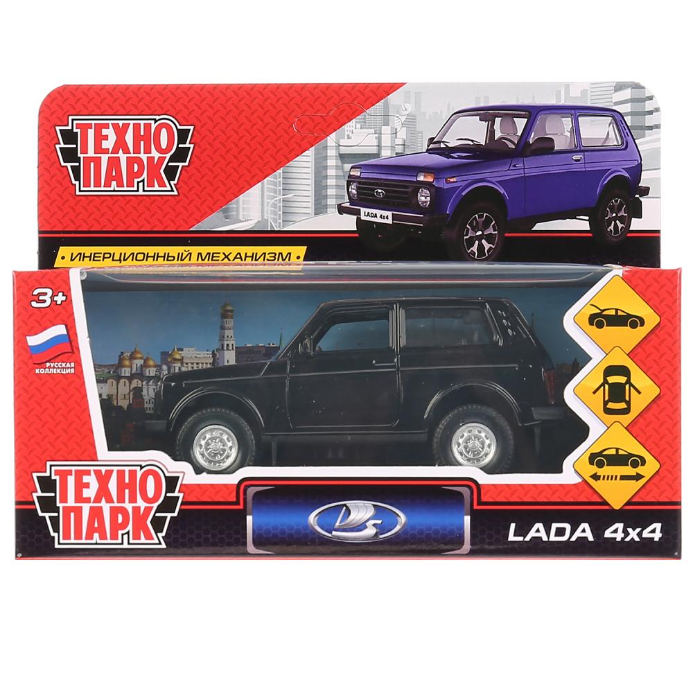Машина металл Лада 4x4 12 см, черный, Технопарк LADA4X4-BK