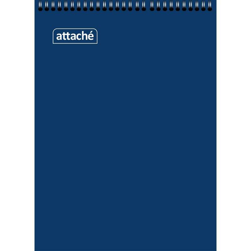 Блокнот Attache А6 60 л. синий в клетку спираль (105x145 мм) 650135