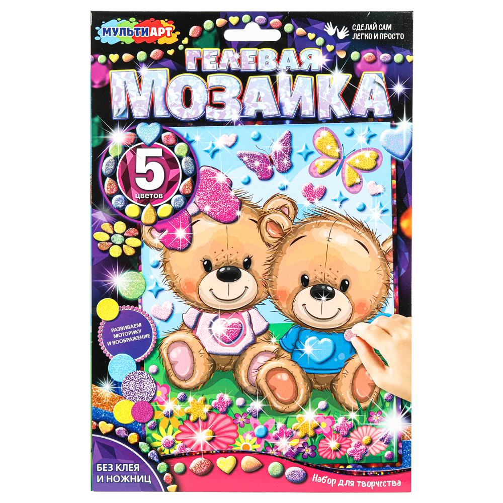 Гелевая мозаика 17х23 см. "Мишки" MultiArt GEL-BEAR (100)