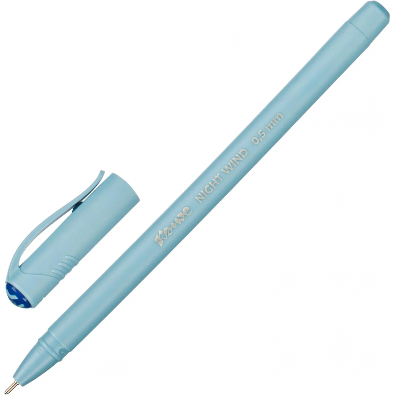 Ручка шарик. неавтомат. Комус Night Wind,д.ш.0,7мм,лин.0,5мм,син,гол.кор 2226271