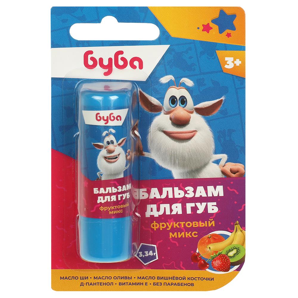 Детский бальзам для губ Буба 3,34 г. фруктовый микс Заботливая мама 118653-BU