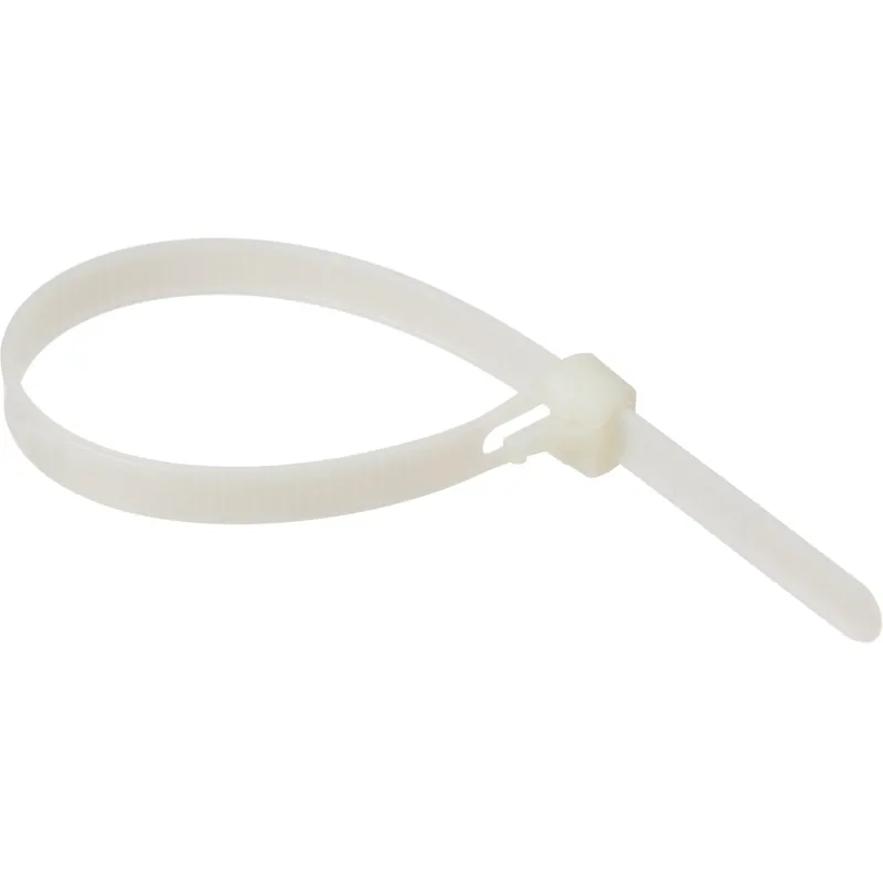 Хомут стяжка нейлоновая многоразовая TOPFORT 8х200 белый 100 шт/уп 2097665