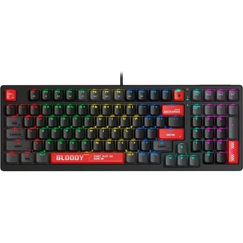 Клавиатура A4Tech Bloody S98 механич.черн/красн USB for gamer LED (S98 RED) 2154953