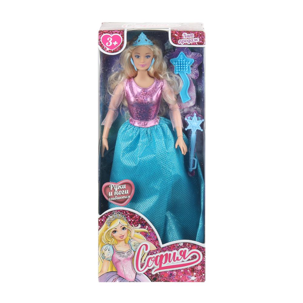 Кукла 29 см, София-принцесса, руки и ноги сгибаются, аксессуары Карапуз 66001P-11-S-BB-WOD