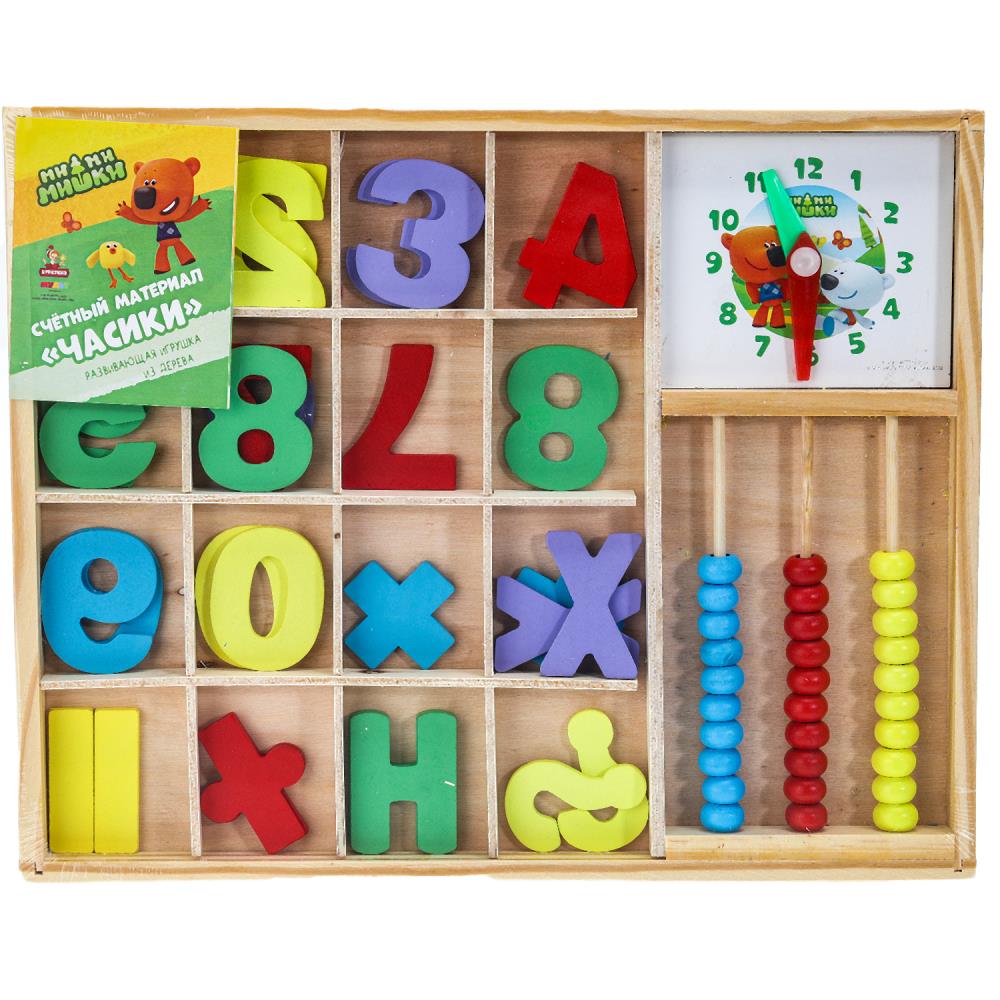 Игрушка деревянная Ми-ми-мишки счетный материал Буратино игрушки из дерева MMM-42
