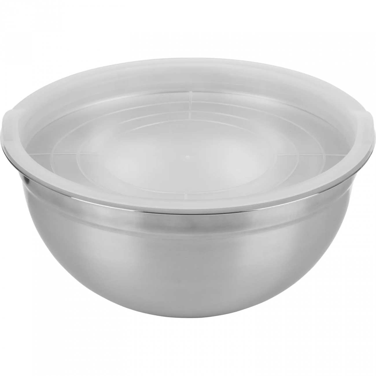 Миска из нерж стали с пласт крышкой, смешанная полировка Amarena 4,3 л Mallony 2343766 7019