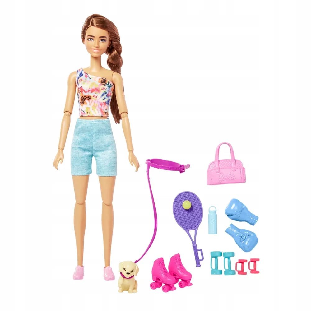 Кукла Mattel Barbie Спортсменка с собачкой HKT91