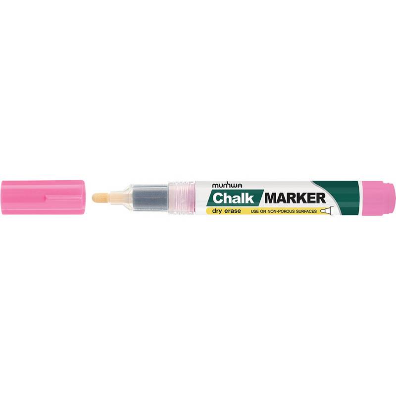 Маркер меловой MunHwa CM-10 розовый (толщина линии 3 мм) 874314