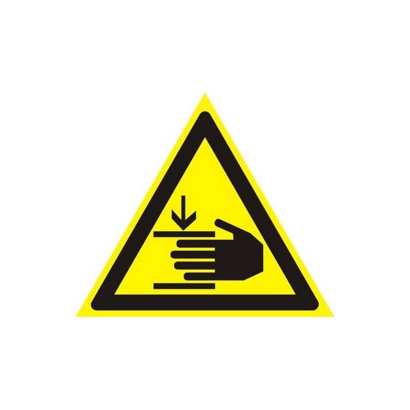 Знак безопасности W27 Осторожно! Возможно травмир-е рук(плёнка,200х200) Технотерра 291700