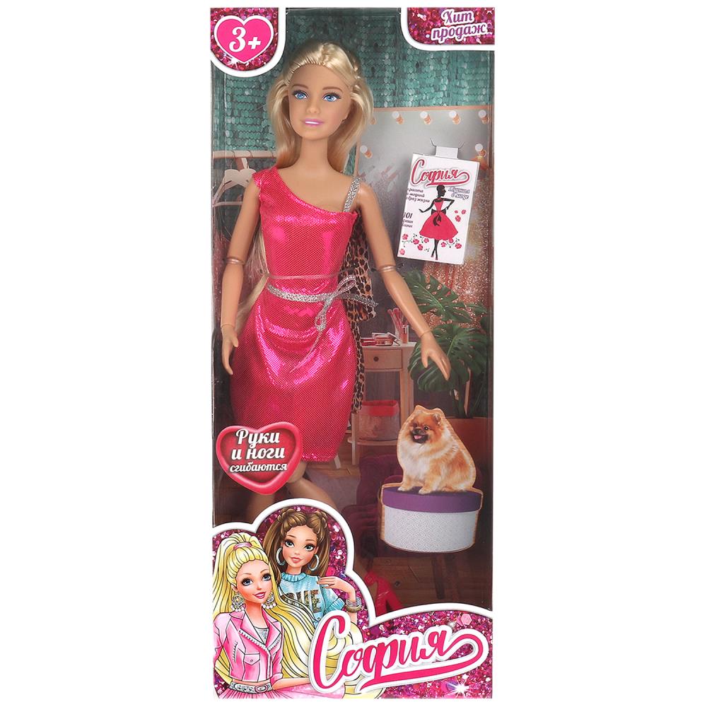 Кукла модница, 29 см. София, руки и ноги сгибаются Карапуз 66001BOX-C43-S-BB