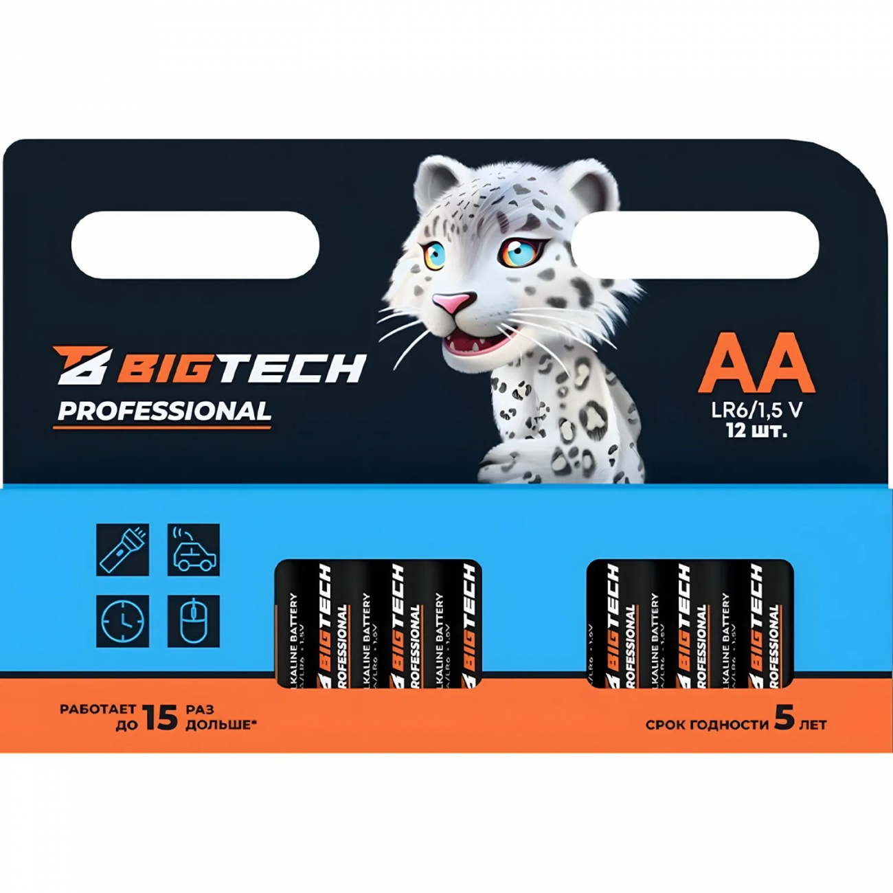 Батарейка BigTech Professional АA/LR6 уп/12шт 1988422