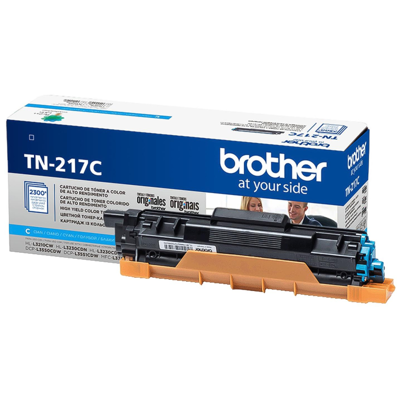 Тонер-картридж Brother TN-217C гол. для HL-L3230CDW/DCP-L3550CDW 1100465 TN217C