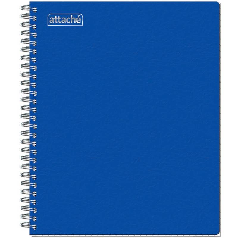 Тетрадь общая Attache А5 48 листов в клетку спираль (обложка синяя) 103362