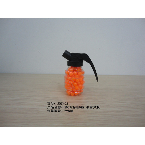 Пульки для мальчиков в бутылочке-гранате (пластик) 100003580