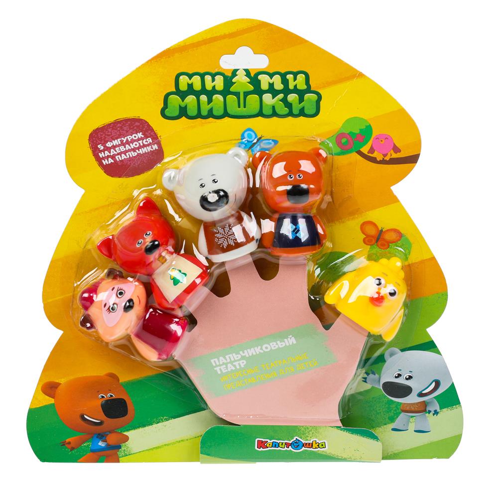 Игрушка пластизоль для ванны Ми-ми-мишки (пальчиковый театр) Играем Вместе LX-FT1803-B01